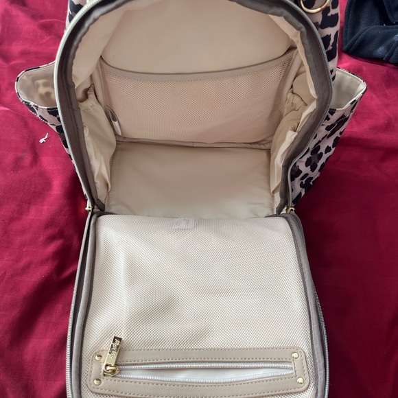 Itzy Ritzy Brown and Black Animal Print Backpack Mini - Picture 2 of 8